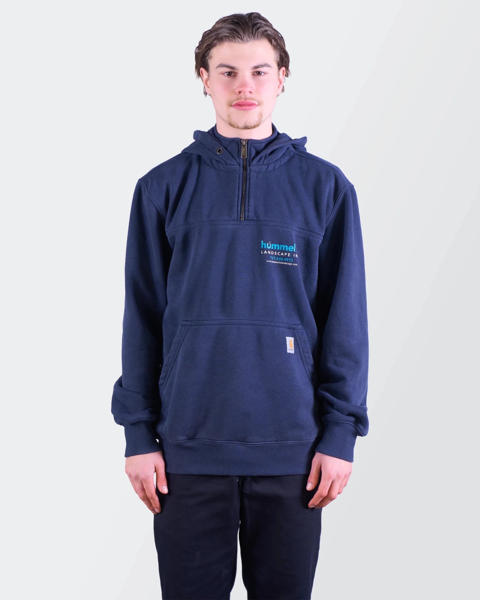 Carhartt Navy Hoodie - M