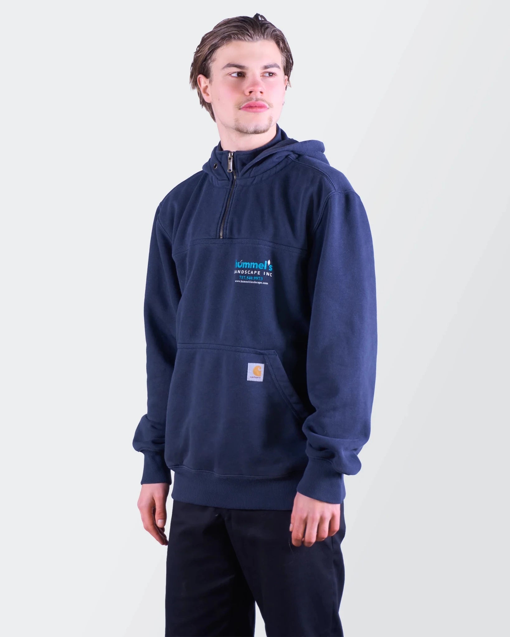 Carhartt Navy Hoodie - M