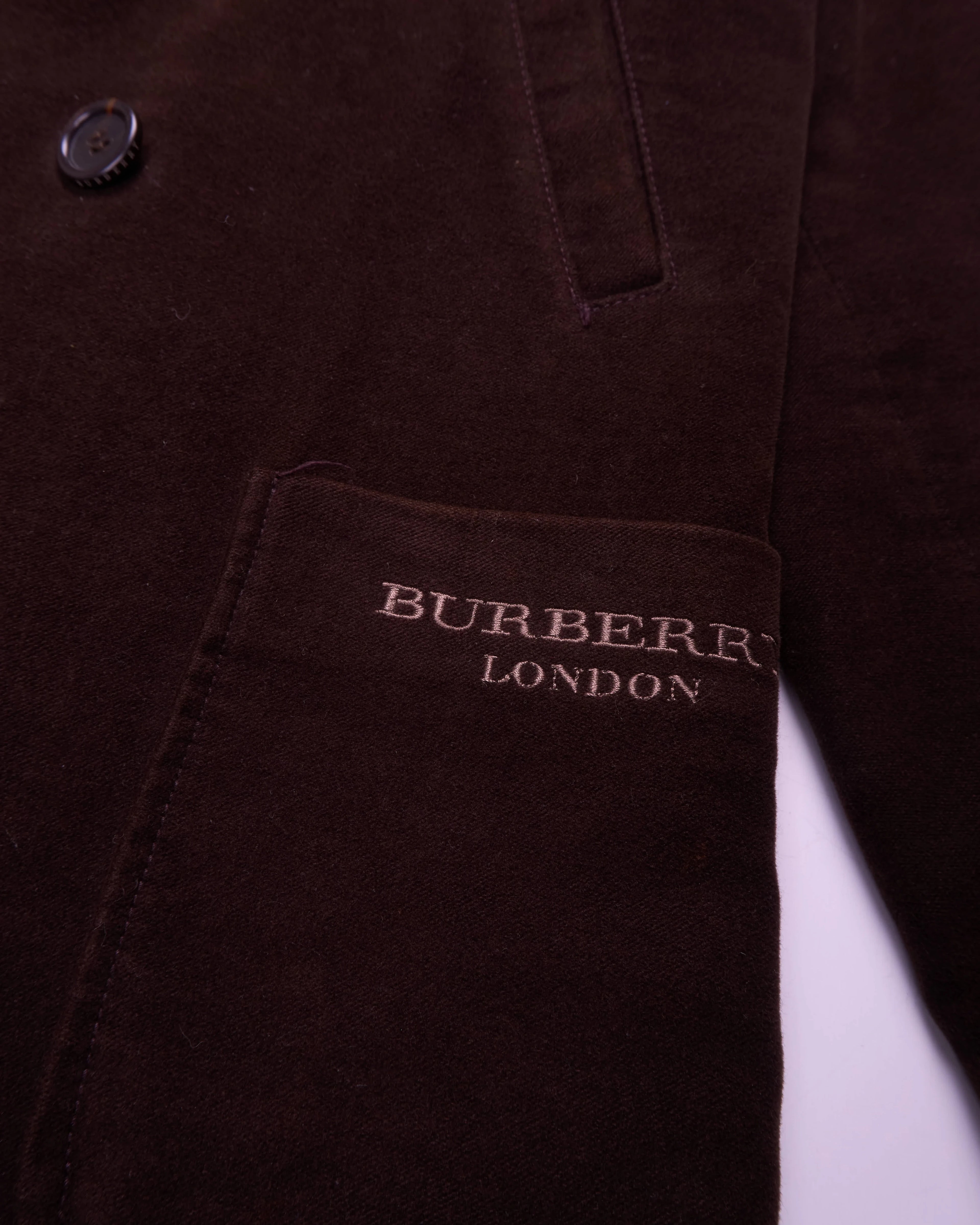 Burberry Brown Double-Breasted Blazer - S