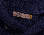 Ralph Lauren Navy Shawl Collar Cardigan - L