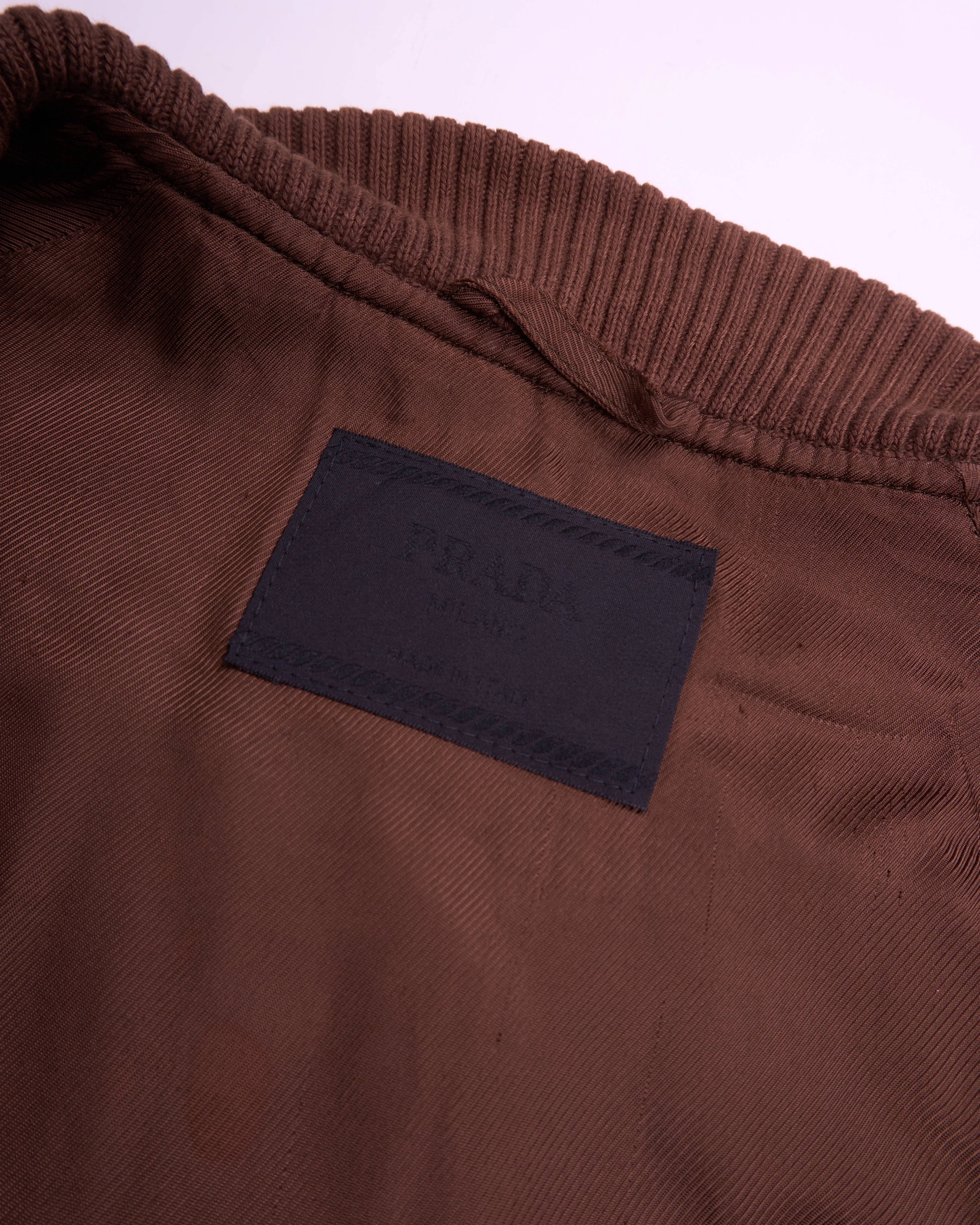 Prada Brown Bomber Jacket - XL