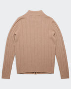 Burberry Beige Zip Cardigan - M