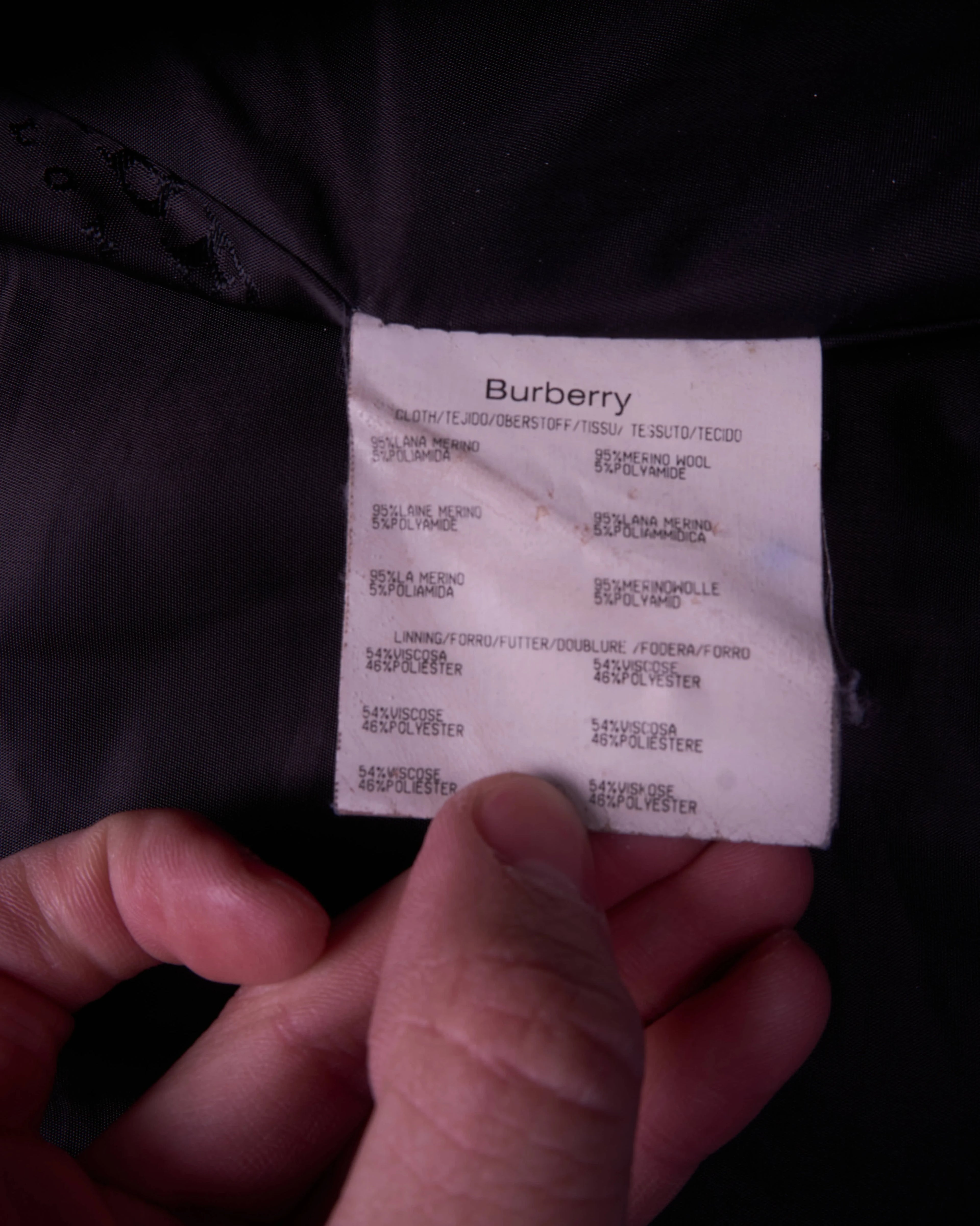Burberry Navy Peacoat - L