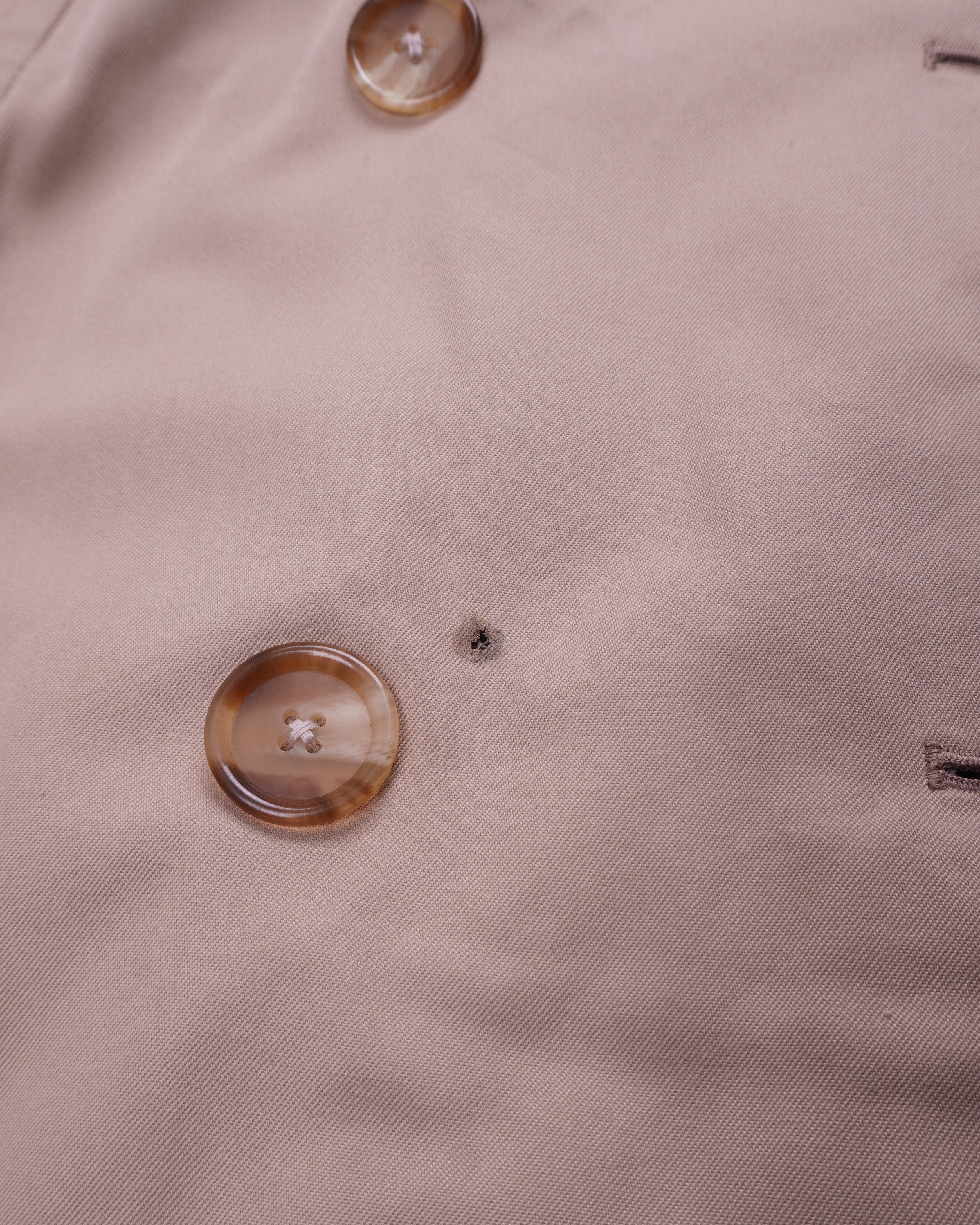 Burberry 1990's Beige  Double-breasted Trenchcoat - S