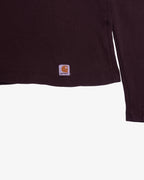 Carhartt Brown Long Sleeve T-shirt - L
