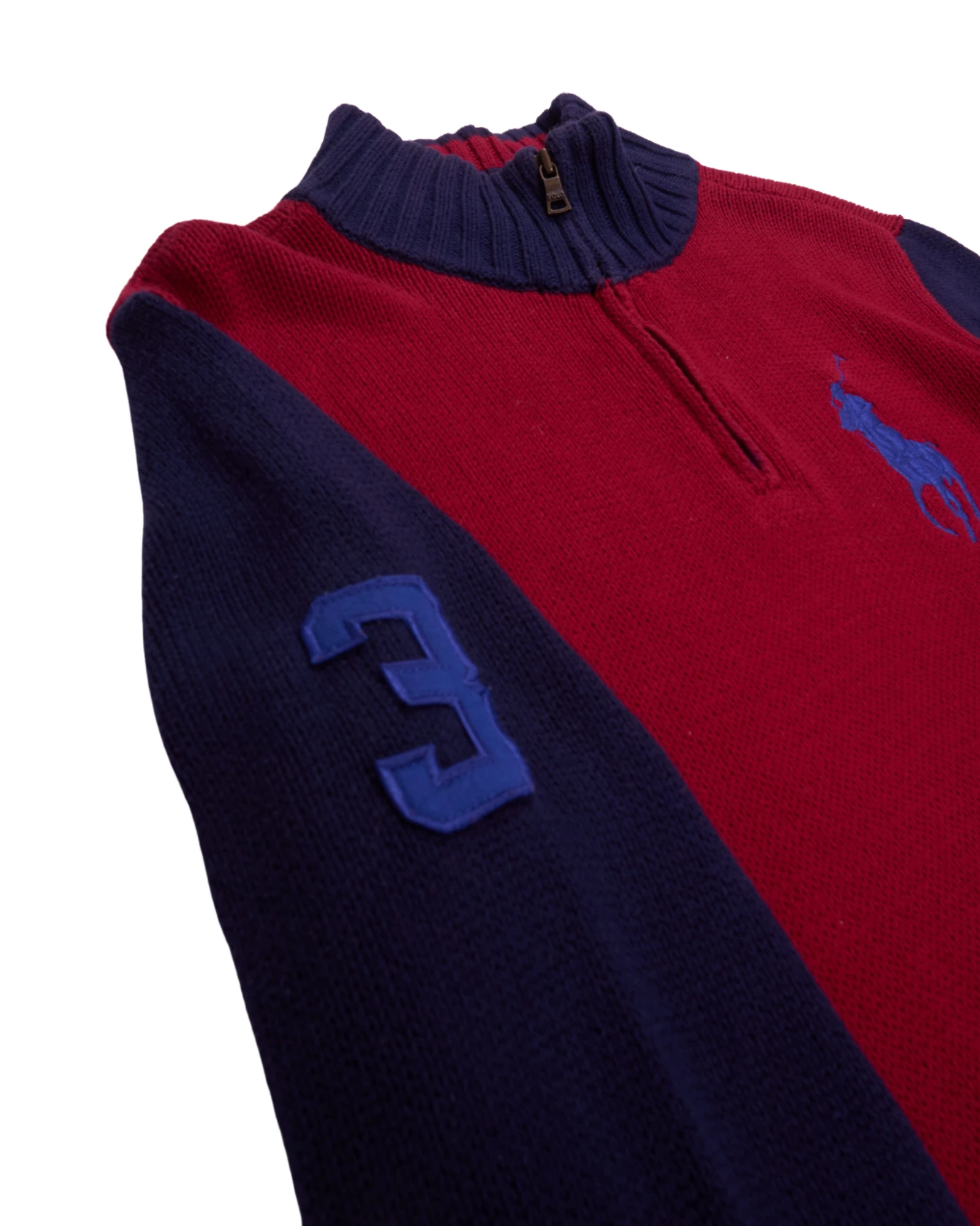 Ralph Lauren Red Quarter-zip Jumper - L