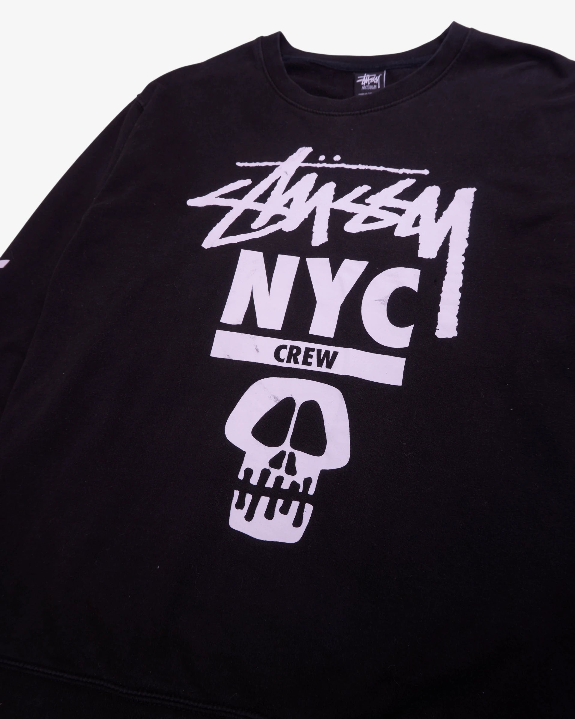 Stüssy Black Crewneck Jumper - M