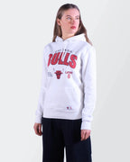 Chicago Bulls White Cotton Hoodie - S