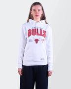 Chicago Bulls White Cotton Hoodie - S