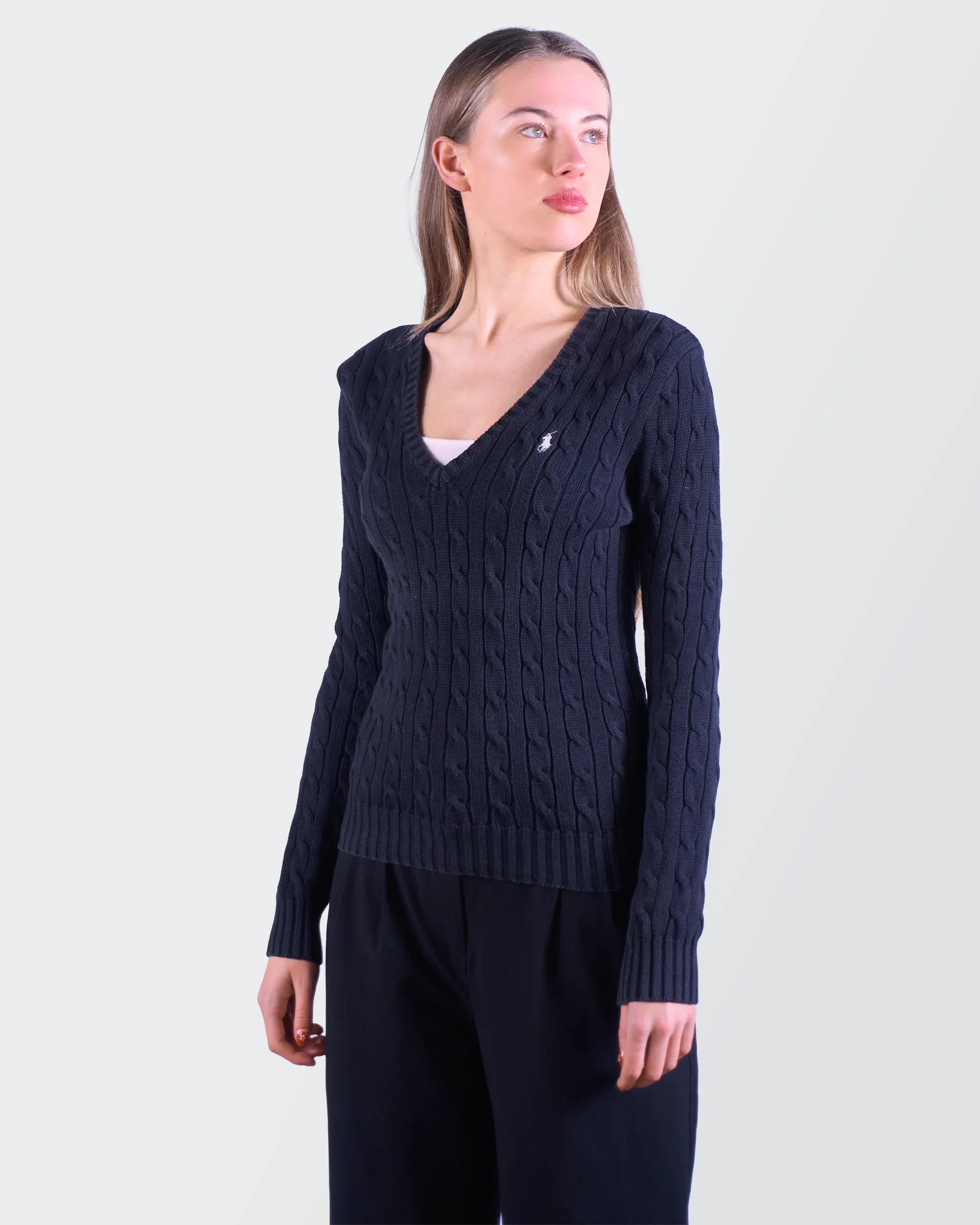 Ralph Lauren V-Neck Cable-Knit
