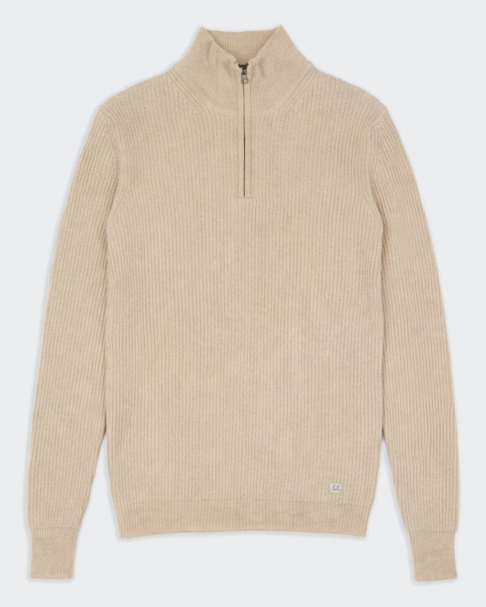 C.P. Company Beige Quarter - zip Jumper - L