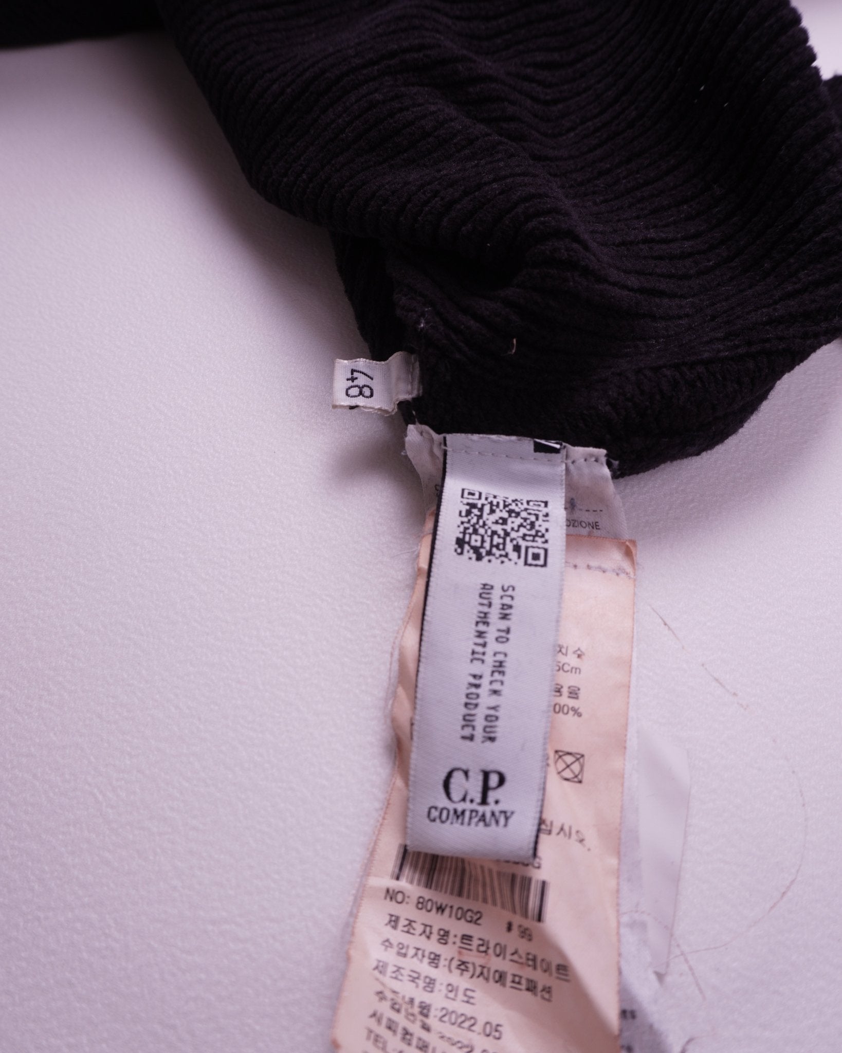 C.P. Company Black Crewneck Sweater - XL