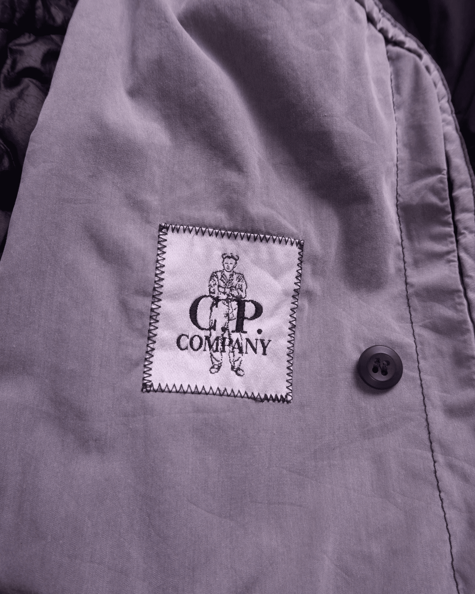 C.P. Company Black Parka Coat - L
