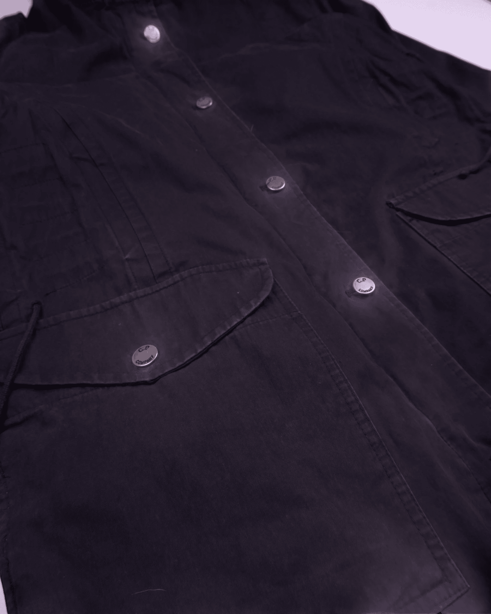 C.P. Company Black Parka Coat - L