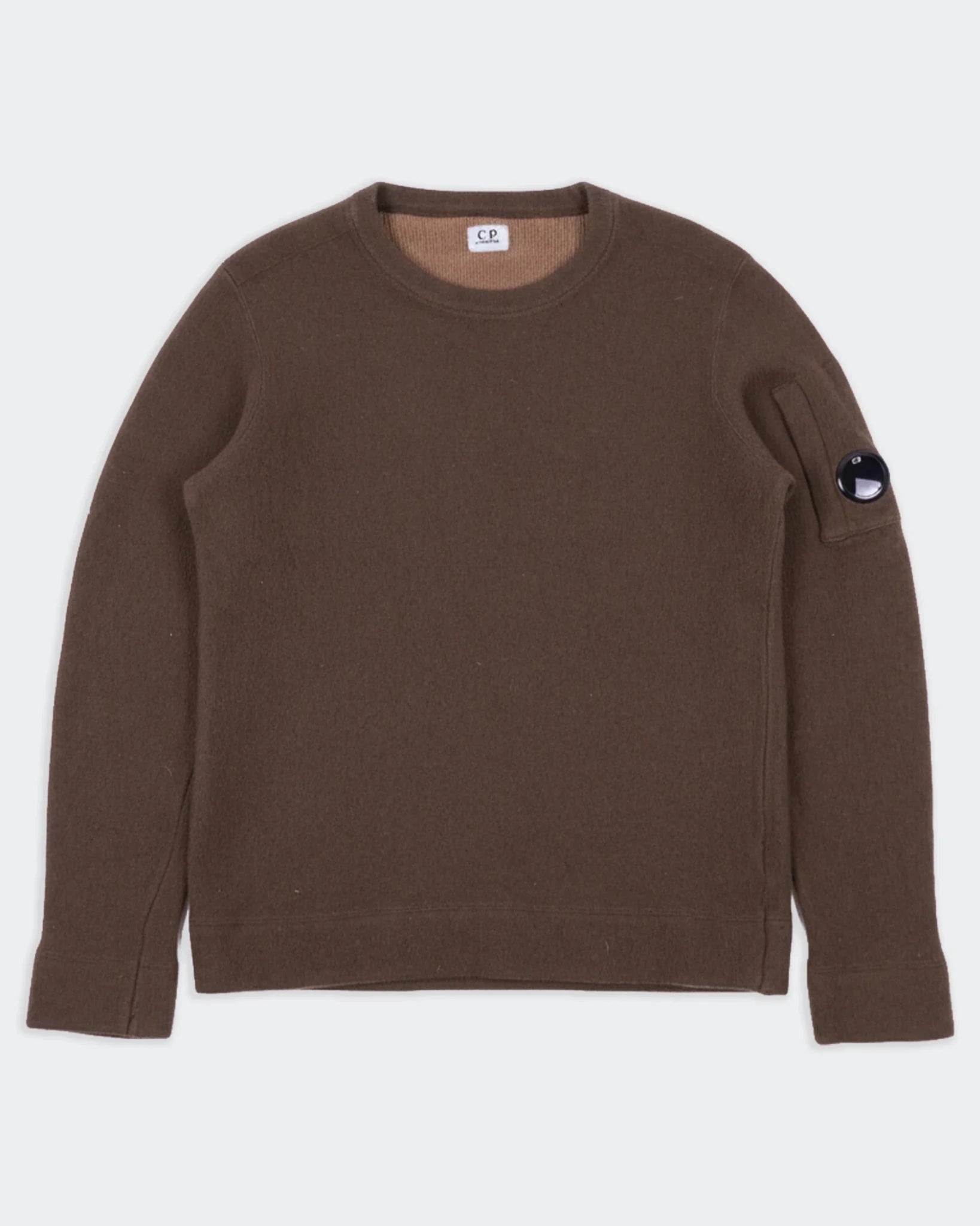 C.P. Company Brown Wool Crewneck Sweater - S