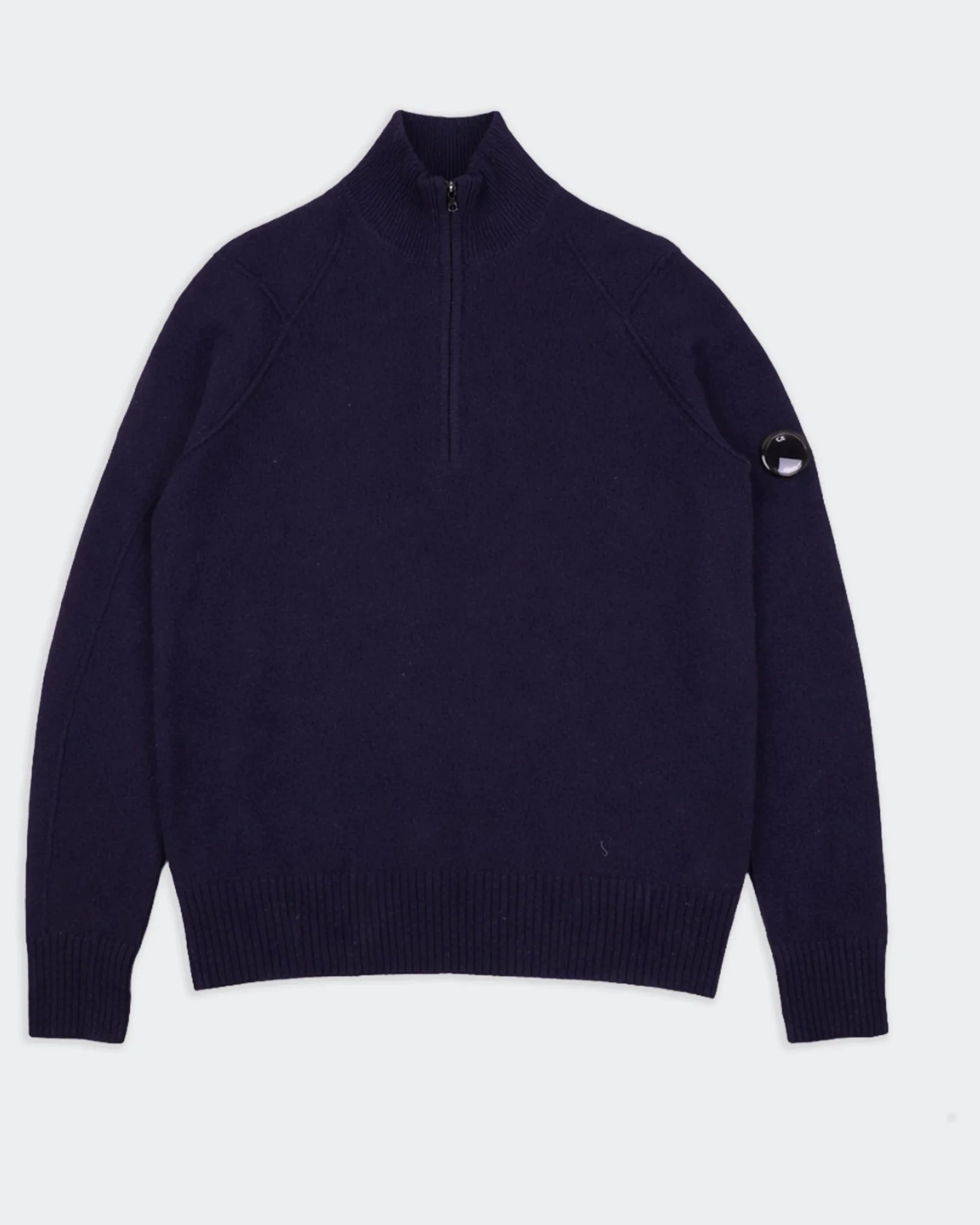 C.P. Company Navy Quarter - zip Sweater - L