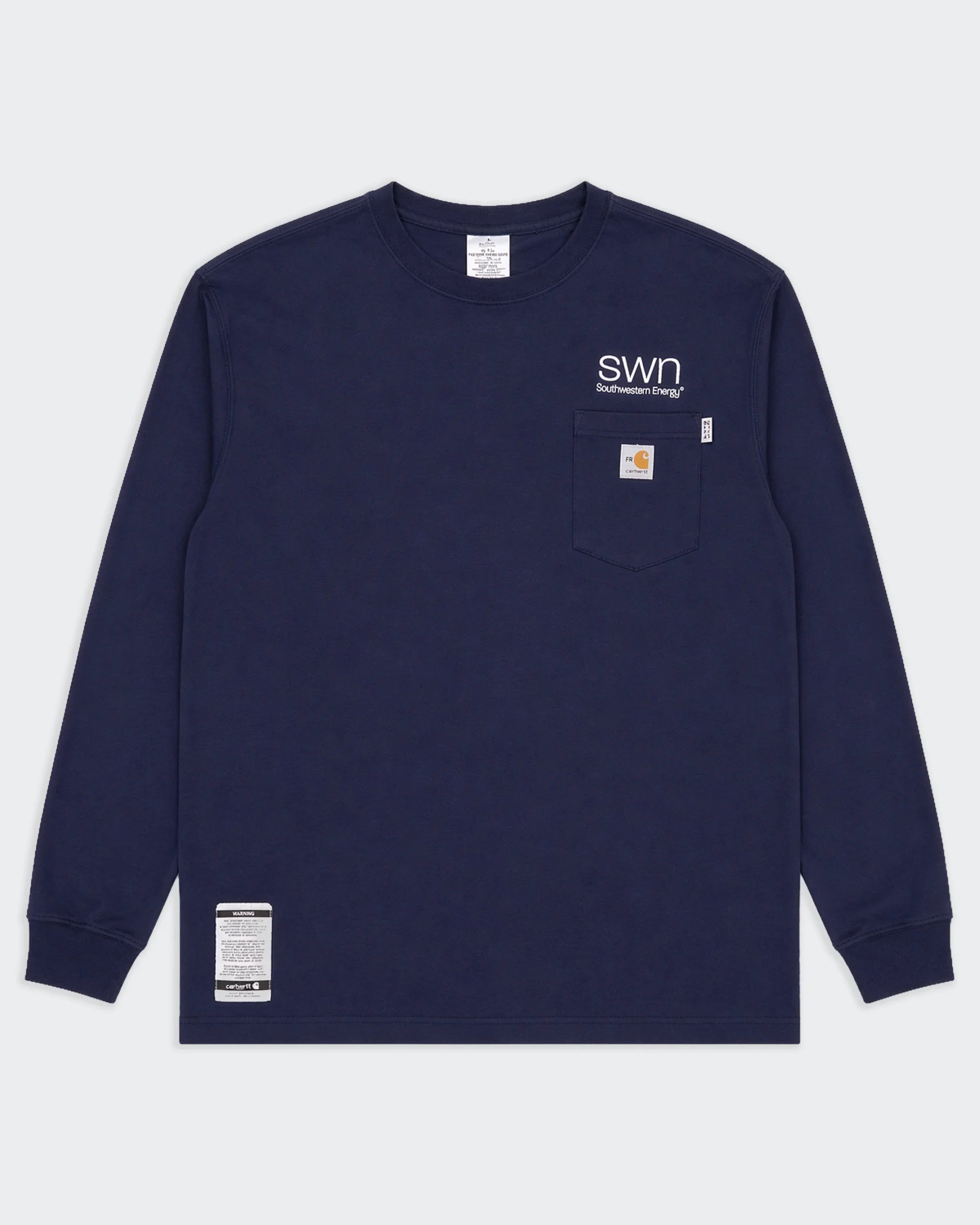 Carhartt Navy Long Sleeve T-shirt - XL