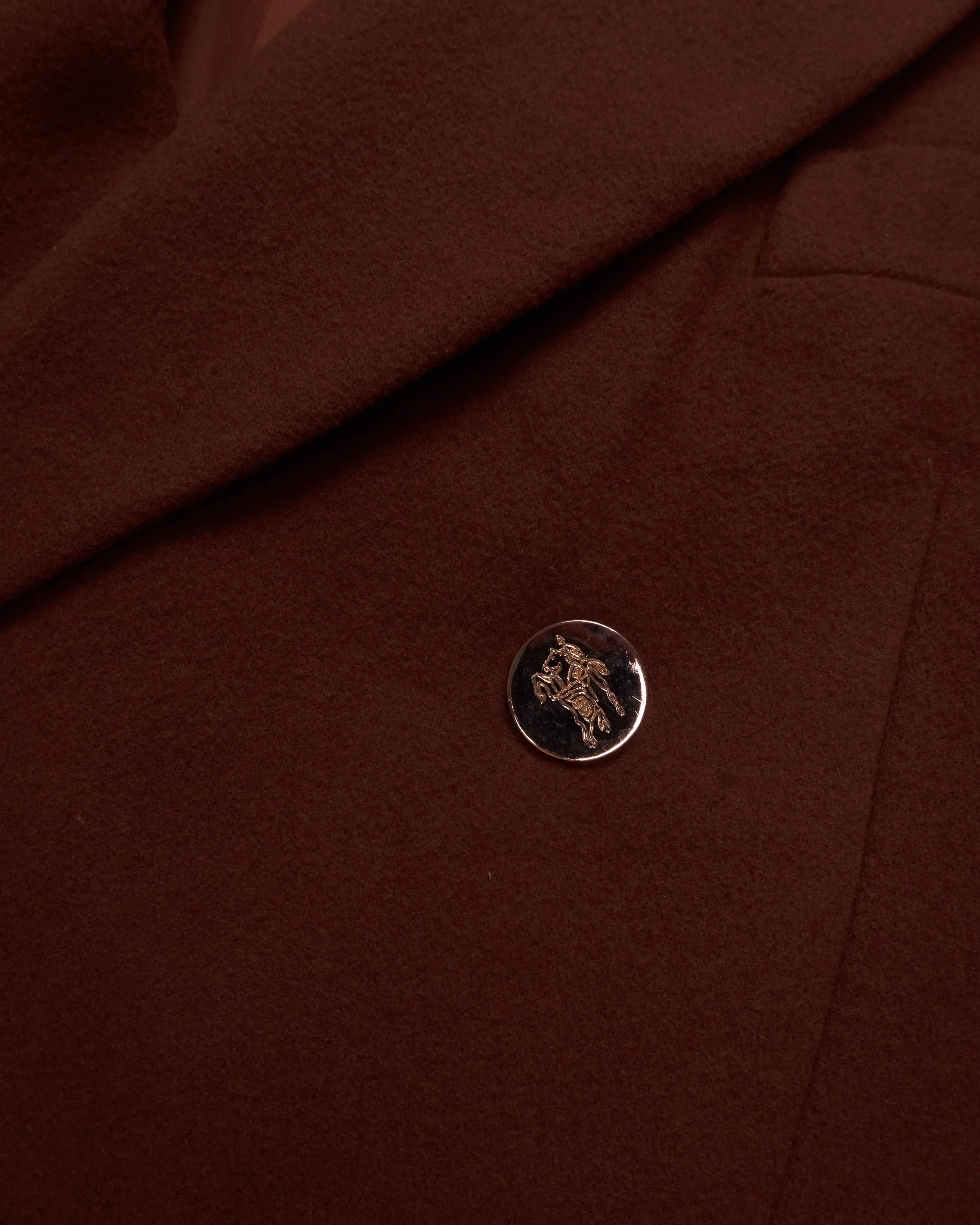 Burberry Brown Double-breasted Blazer - L