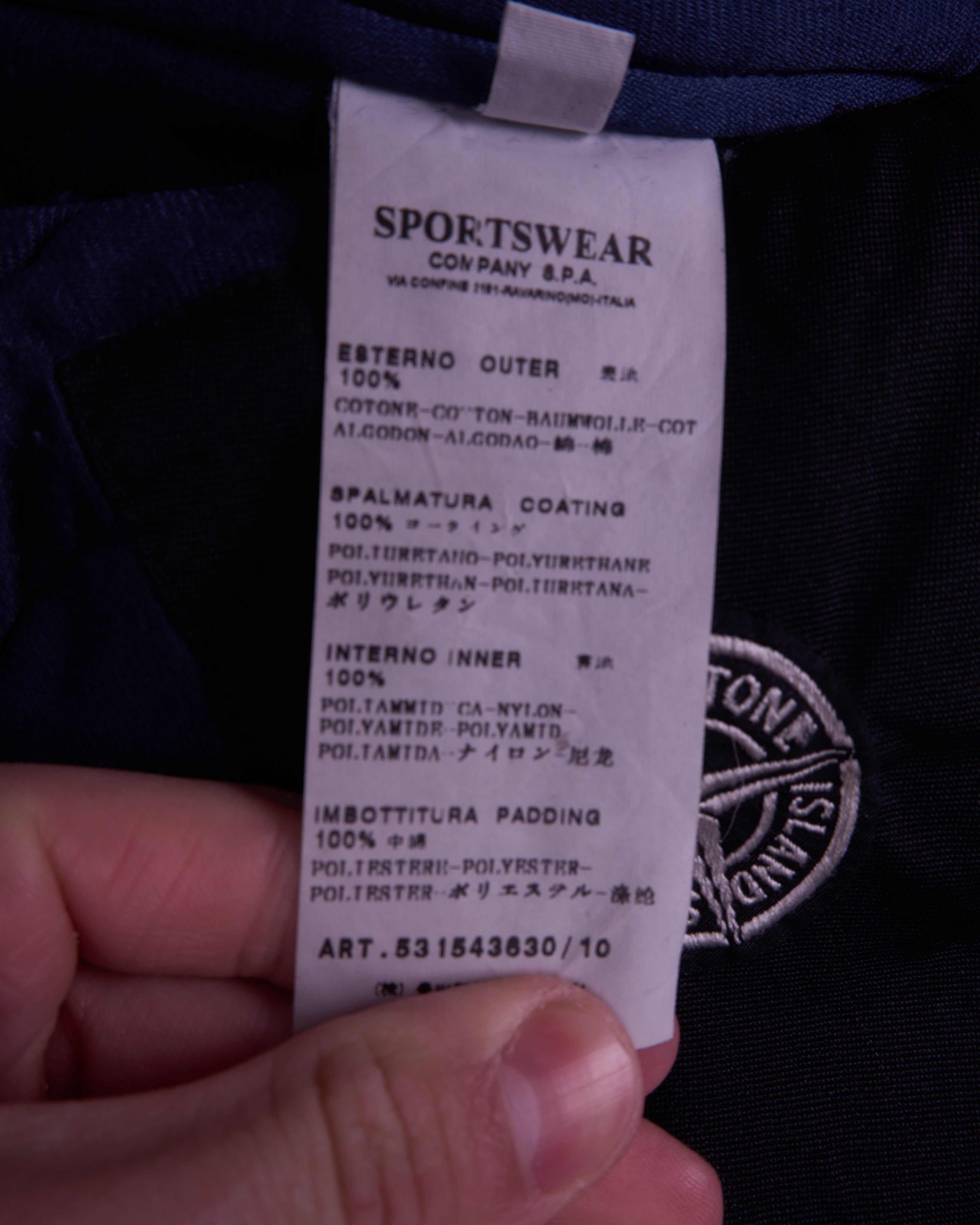 Stone Island Blue Bomber Jacket - M