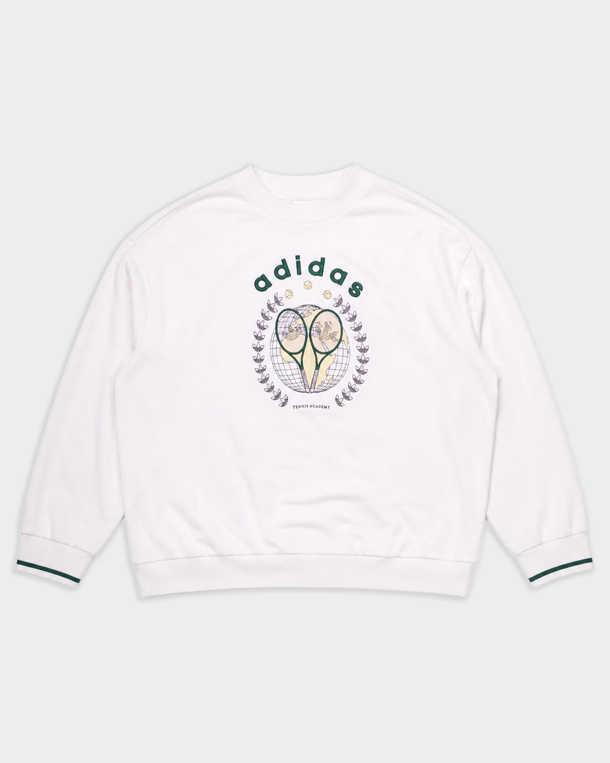 Adidas White Crewneck Jumper - XL