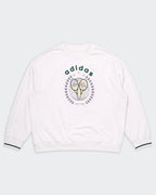 Adidas White Crewneck Jumper - XL