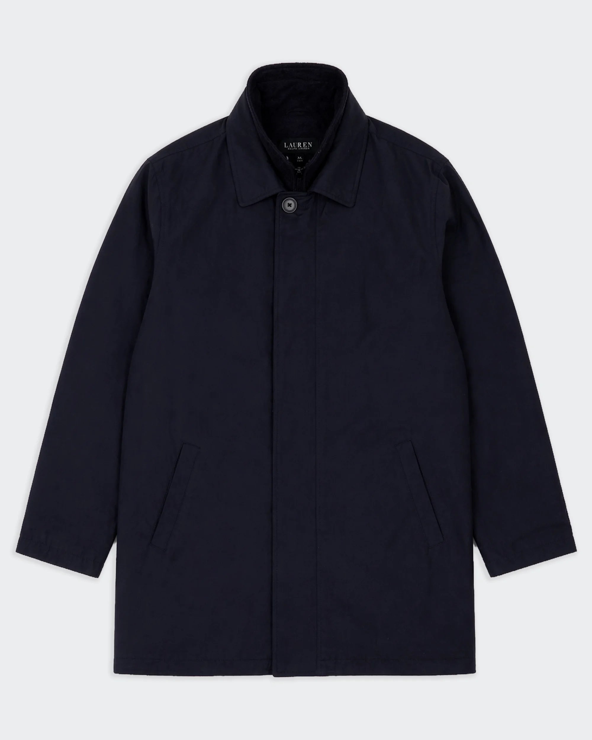 Ralph Lauren Navy Car Coat - L