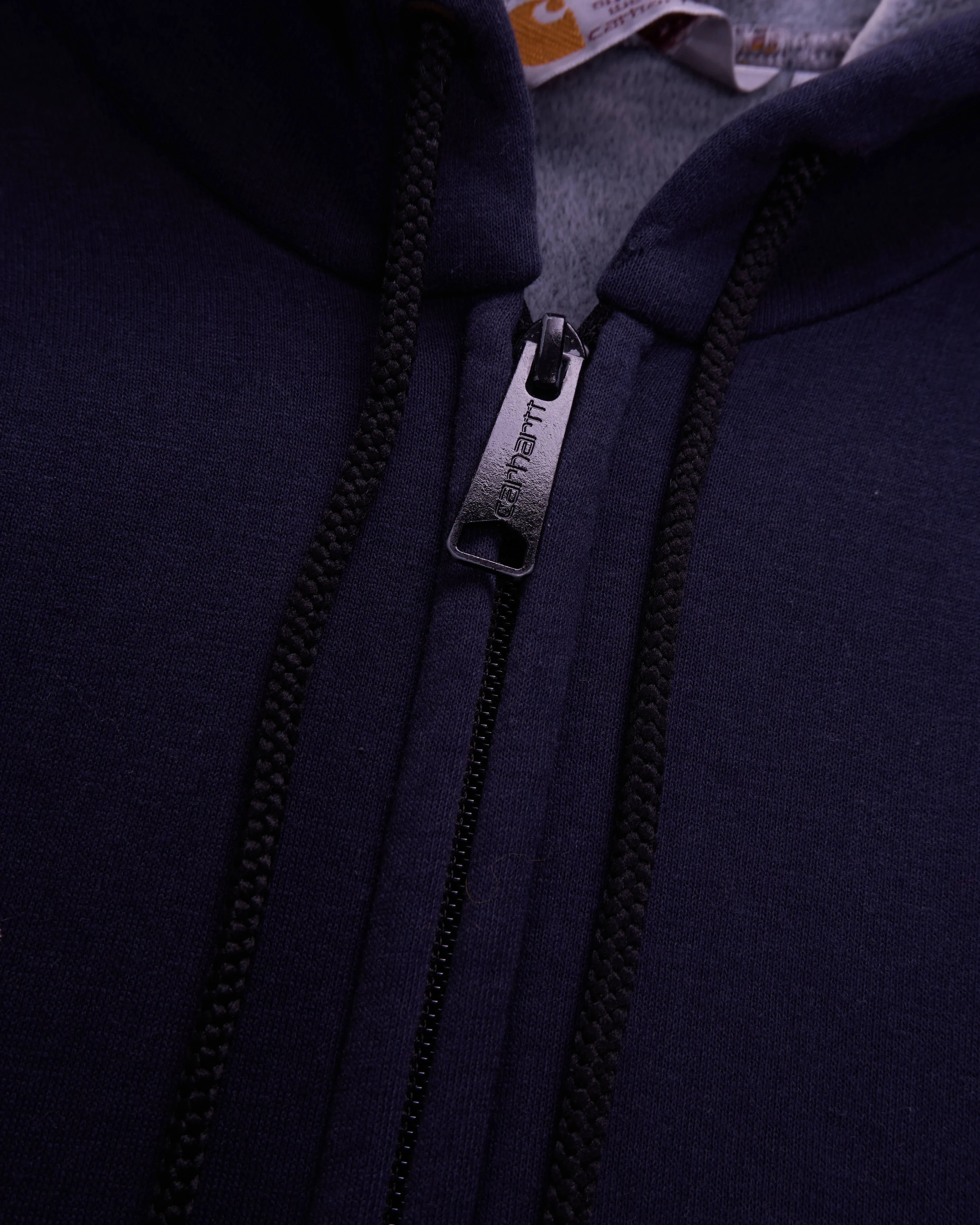 Carhartt Navy Full-zip Hoodie - M