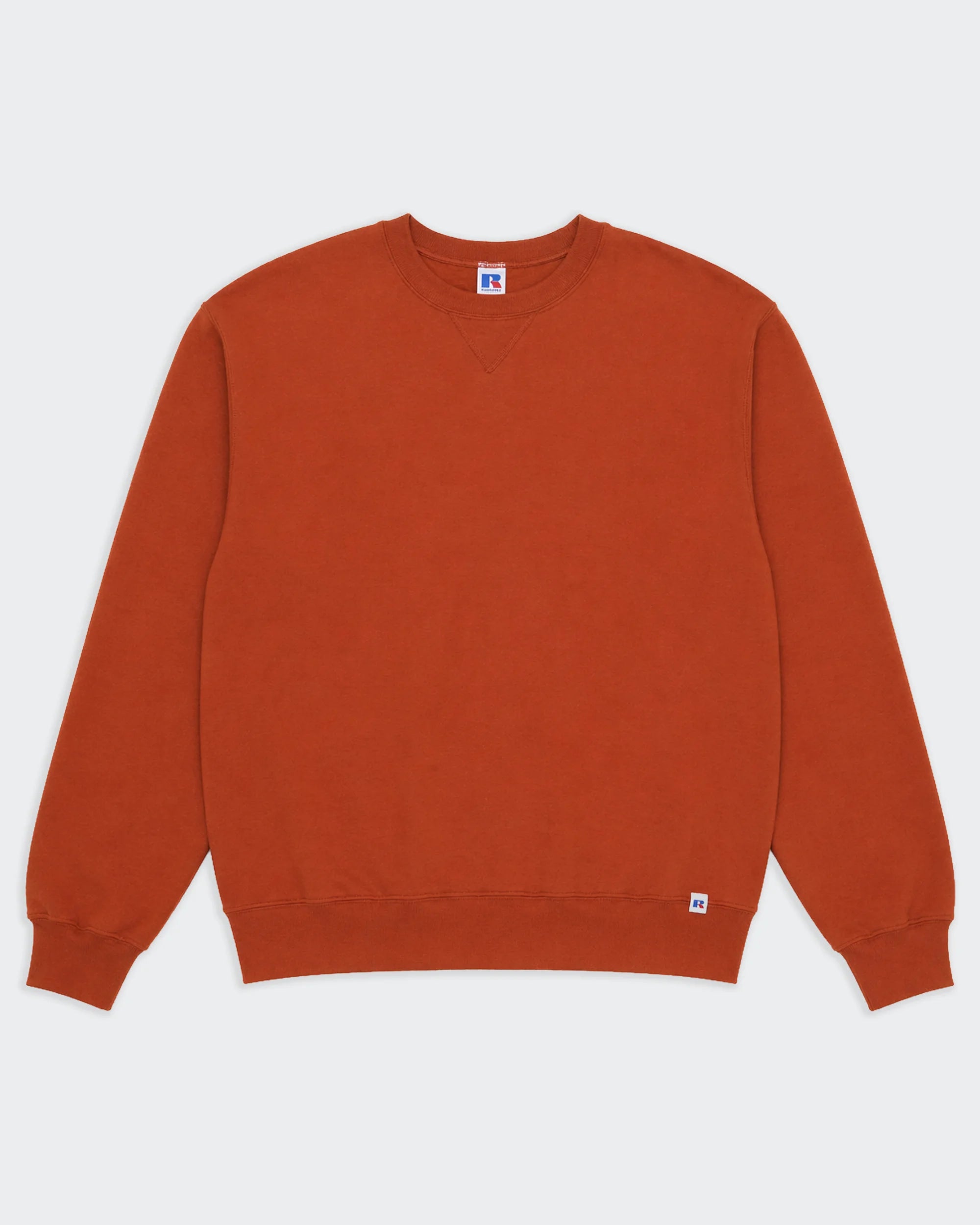 Russell Athletic Orange Crewneck Jumper - L