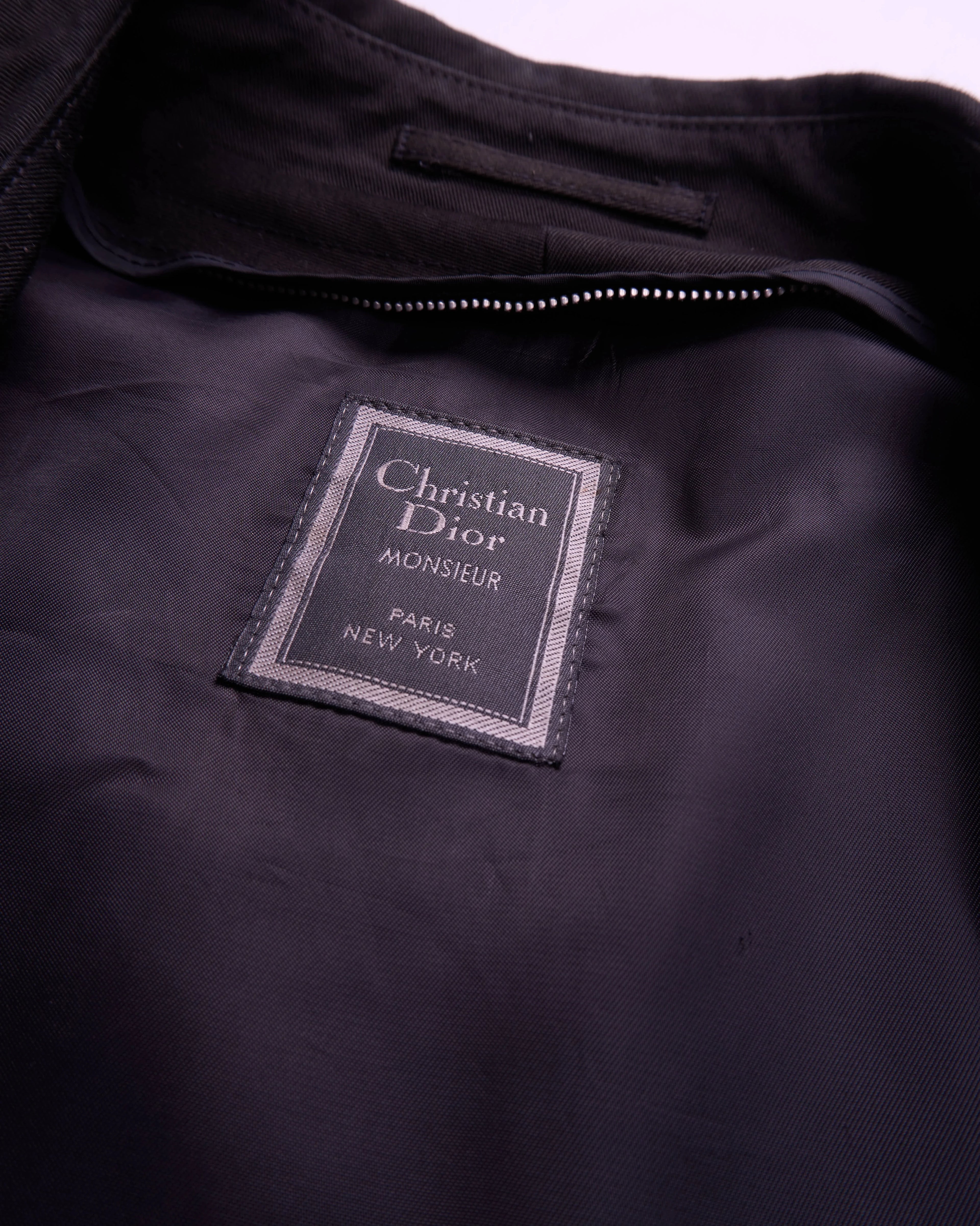 Christian Dior Black Overcoat - XL