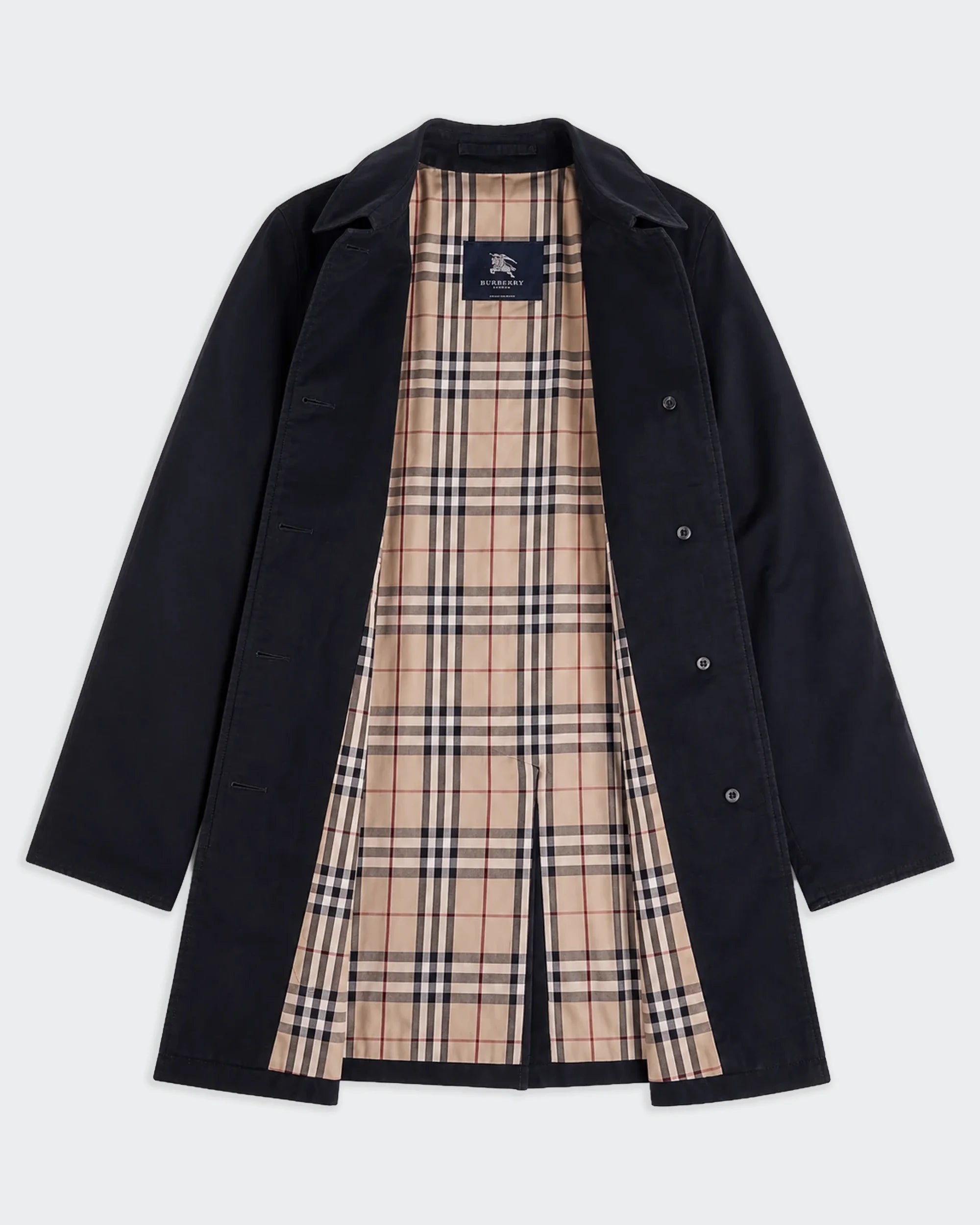 Burberry Black Trenchcoat - L