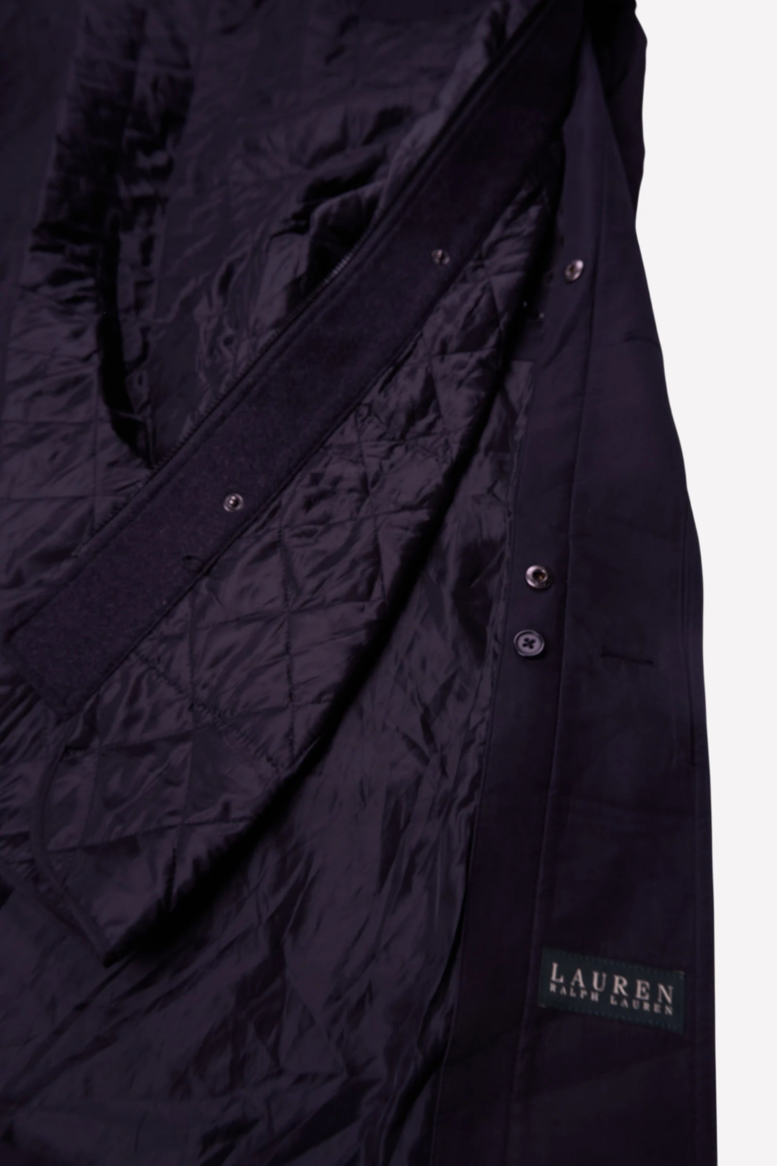 Ralph Lauren Navy Car Coat - L