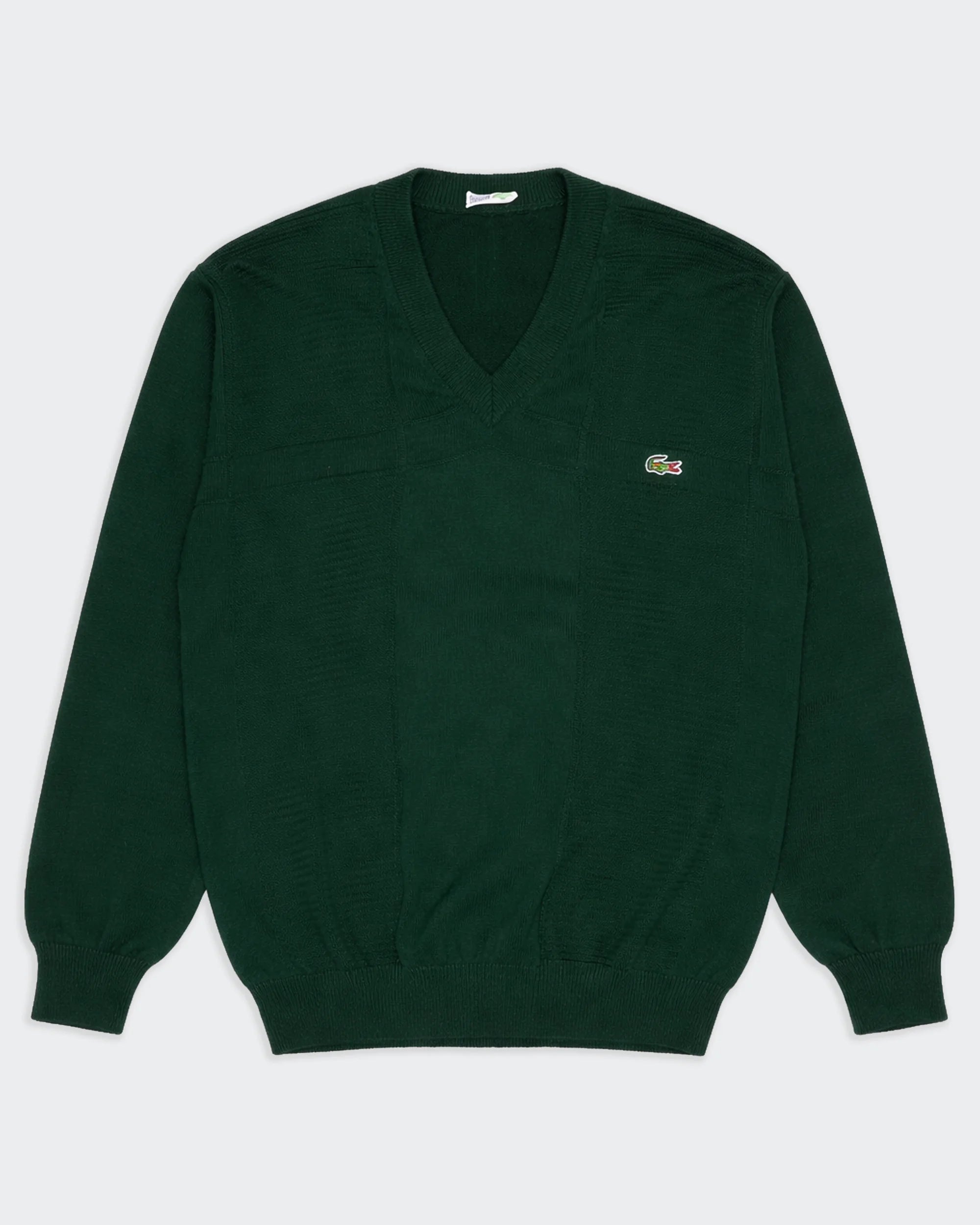 Lacoste Green V-neck Jumper -