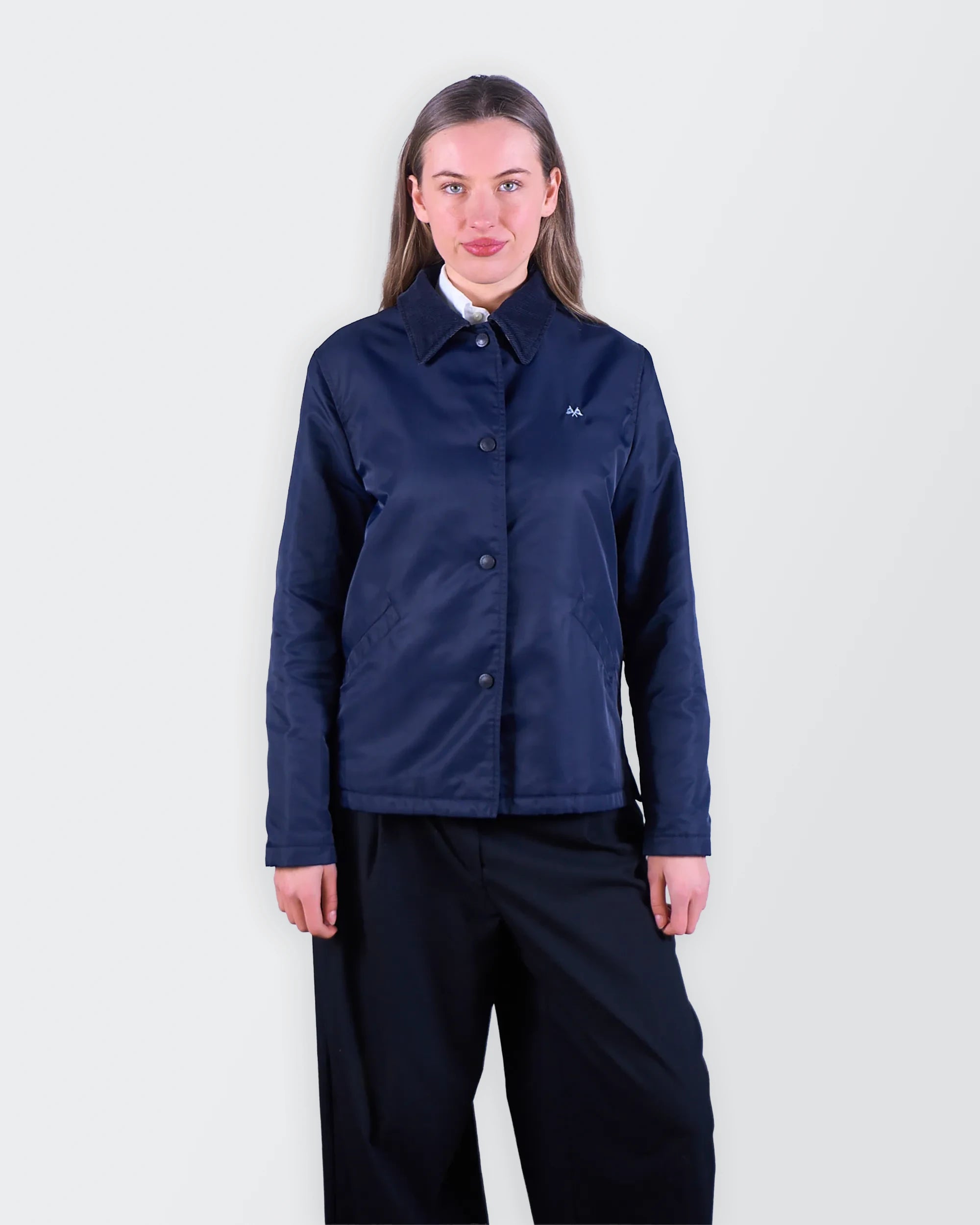 Burberry Navy Coach Jacket - M