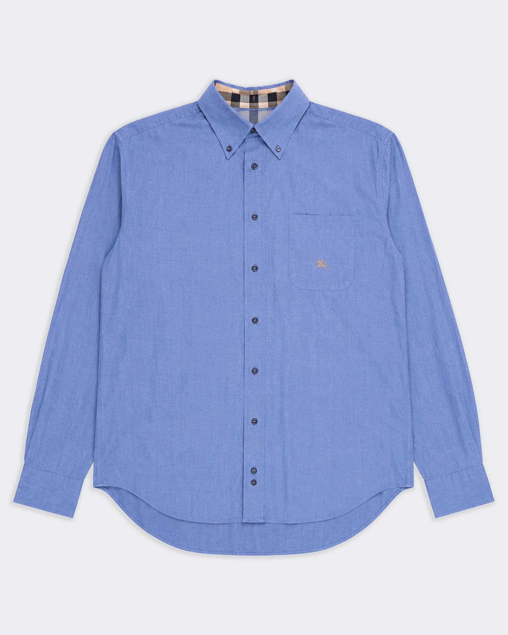 Burberry Blue Button-down Shirt - L