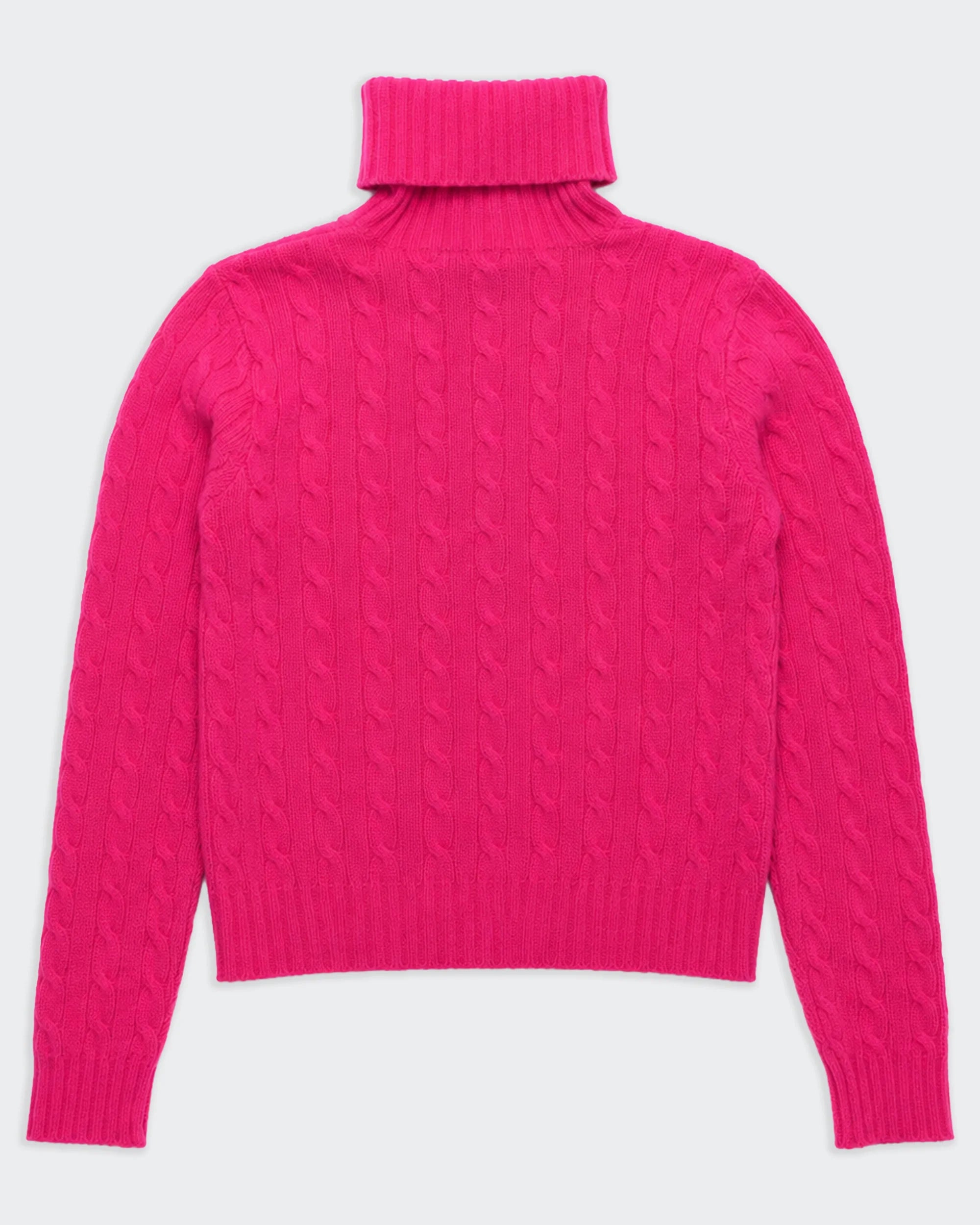 Ralph Lauren Pink Turtleneck Jumper - S