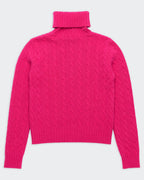 Ralph Lauren Pink Turtleneck Jumper - S