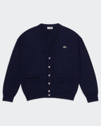 Lacoste Navy Button Cardigan - L