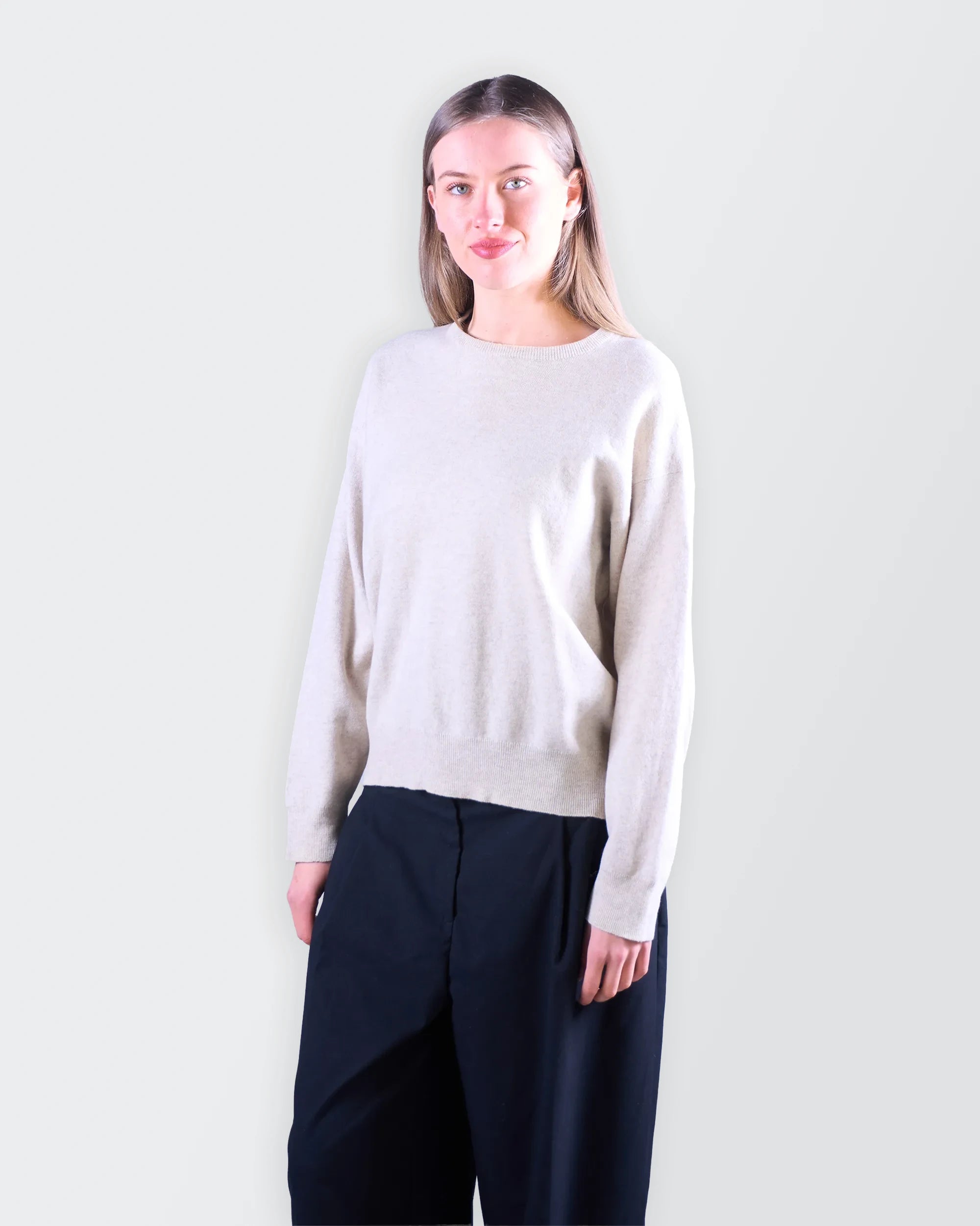 White Crewneck Jumper - S