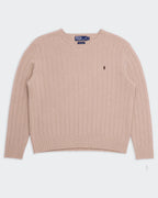 Ralph Lauren Pink Crewneck Jumper - XL