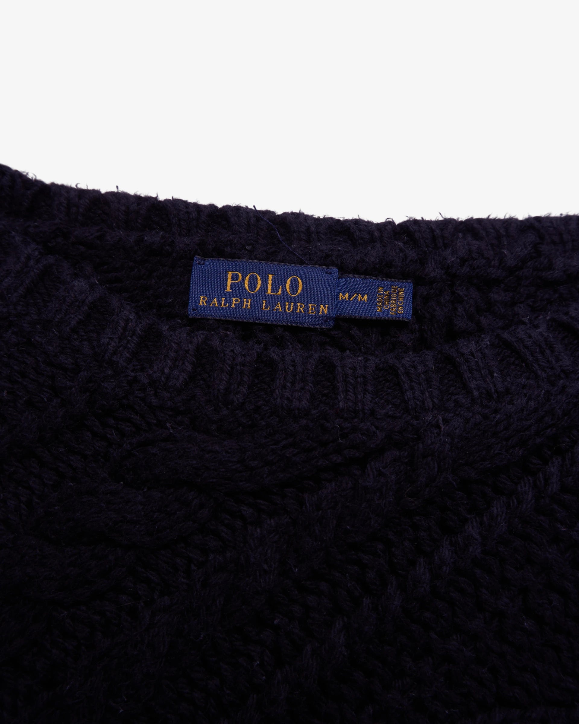 Ralph Lauren Navy Crewneck Jumper - M