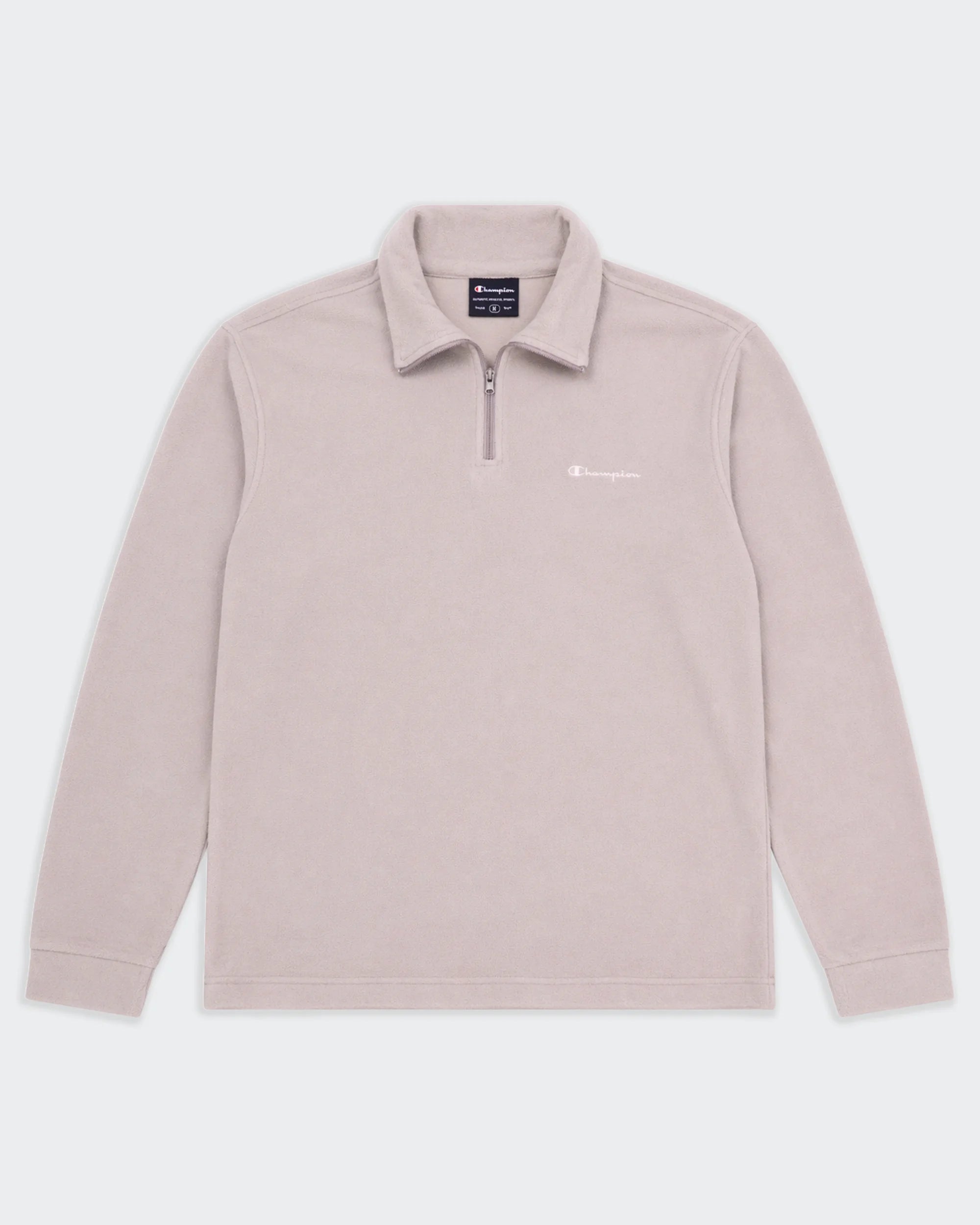 Champion Beige Quarter-zip Sweater - L