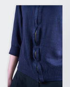Burberry Navy Full-Zip Jumper - S