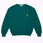 Burberry Green Button Cardigan - L