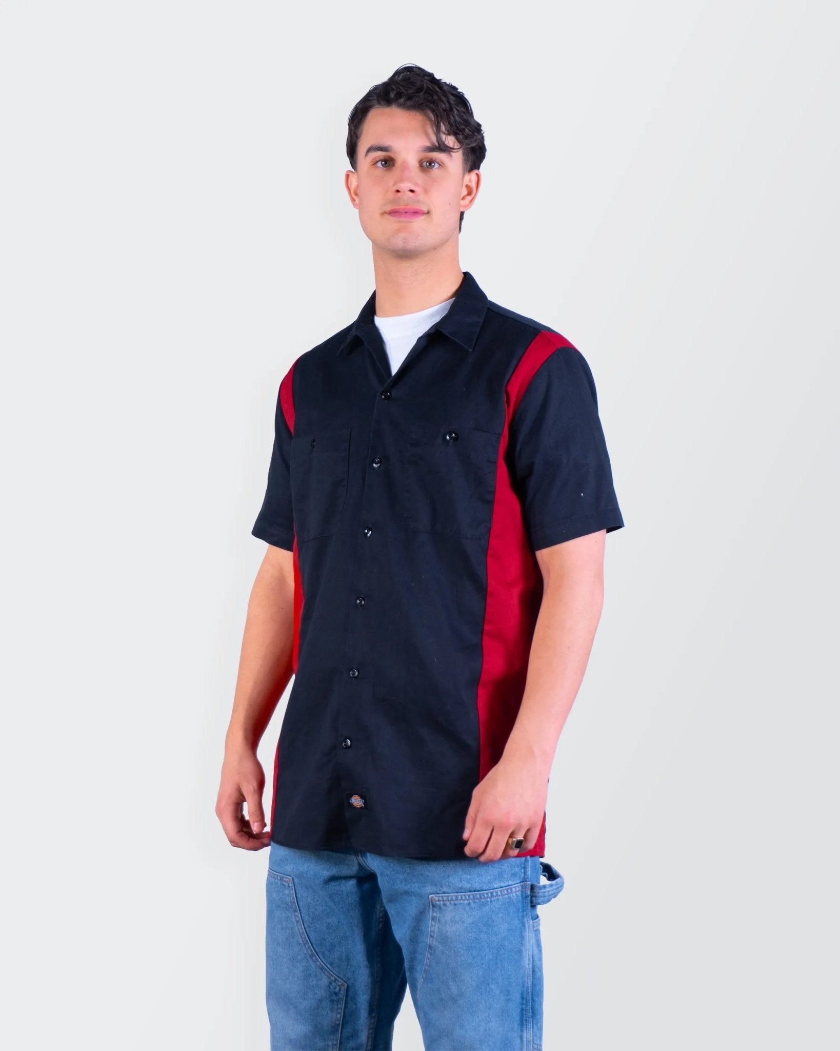 Dickies Black Cotton Button - Up Shirt - M