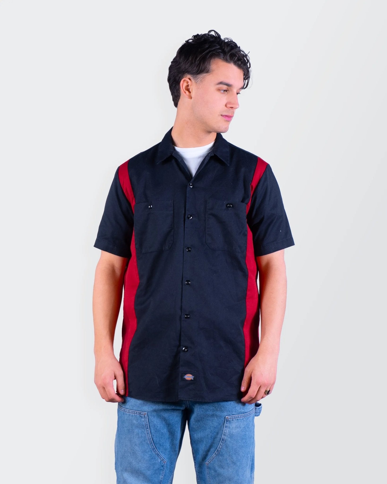 Dickies Black Cotton Button - Up Shirt - M