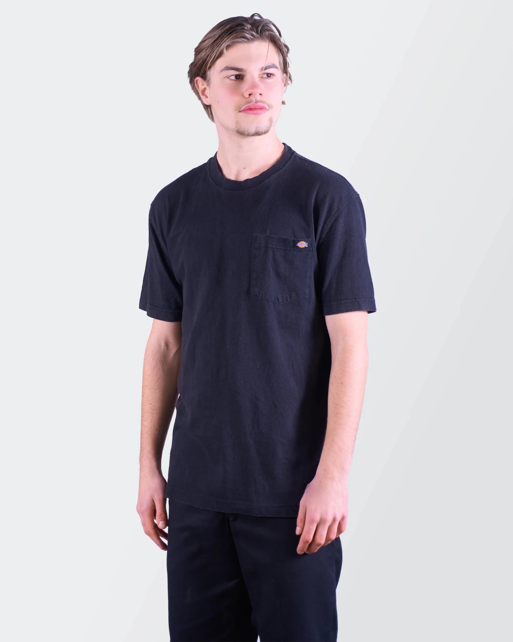 Dickies Black Cotton Pocket T-Shirt - M