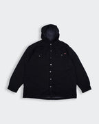 Dickies Black Hooded Shirt Jacket L Cotton