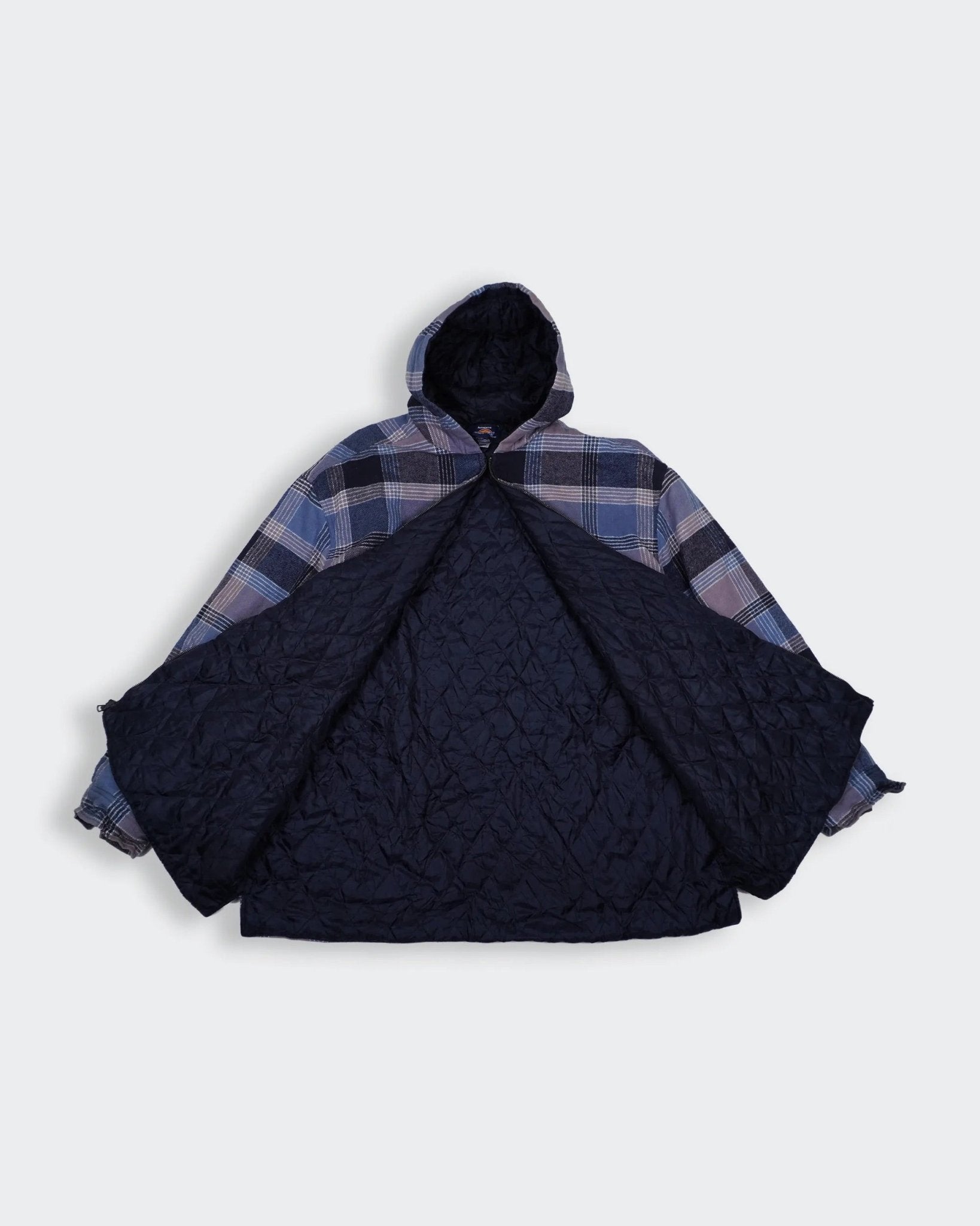 Dickies Blue Hooded Jacket L Cotton