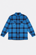 Dickies Blue Hooded Shirt Jacket S Cotton
