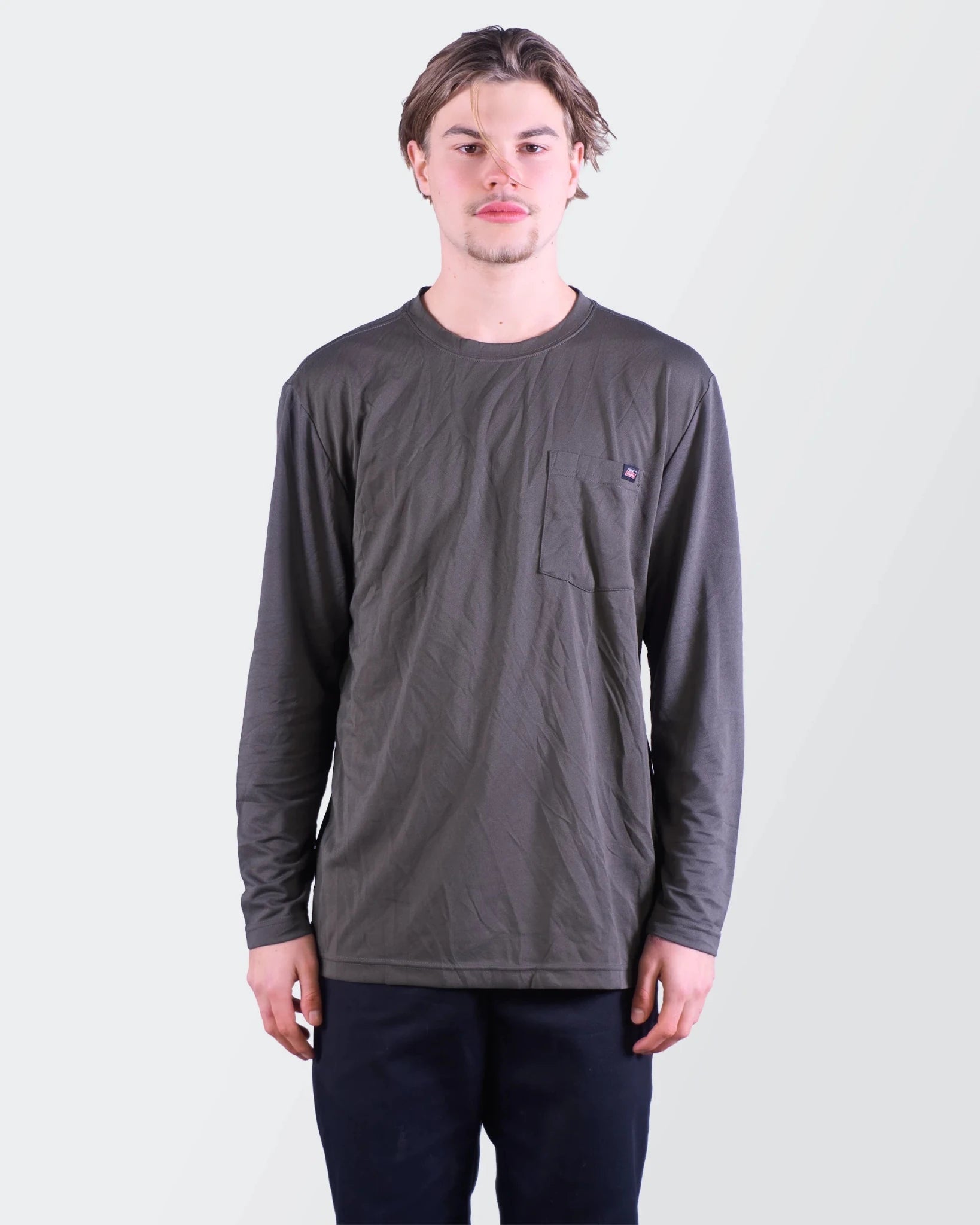 Dickies Gray Long Sleeve T-shirt - M